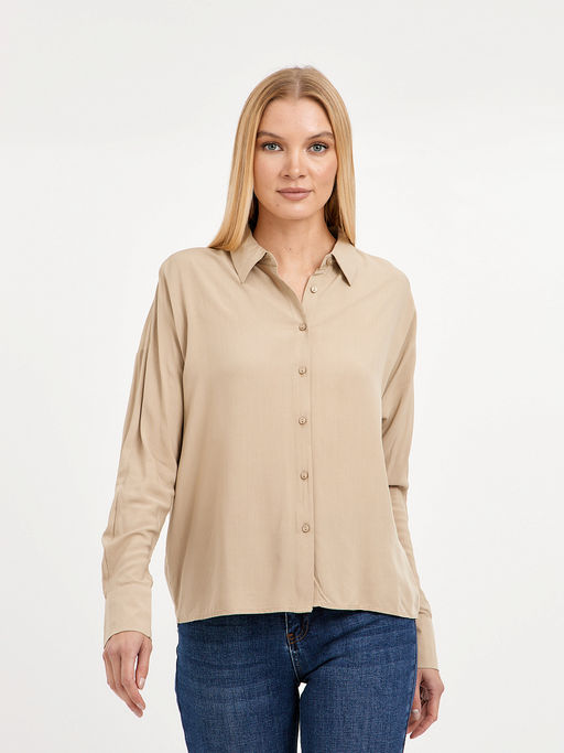рубашка женская базовая из вискозы - Glenfield фото 3