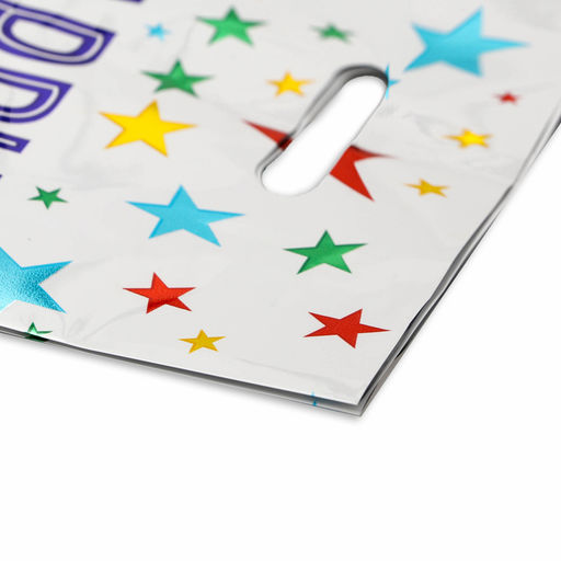 Цена за 2 шт. Набор подарочных пакетов, металлизированный, «С днём рождения!» 17×25 см, 20 микрон 10 шт. набор