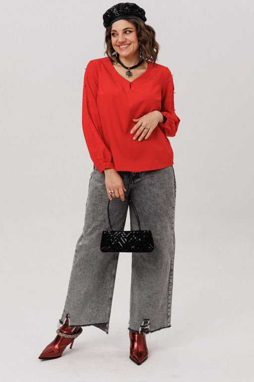 Блуза ANELLI 1802-Р тот самый красный