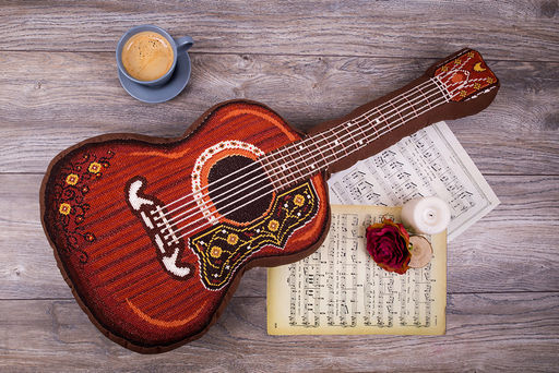 Набор для вышивания PANNA PD-7011 Подушка Гитара 31.5 х 68 см