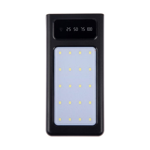 Внешний аккумулятор 485, 10000 мАч, кабели Type-C/Lightning/MicroUSB, фонарь, чёрный - Simaland фото 5