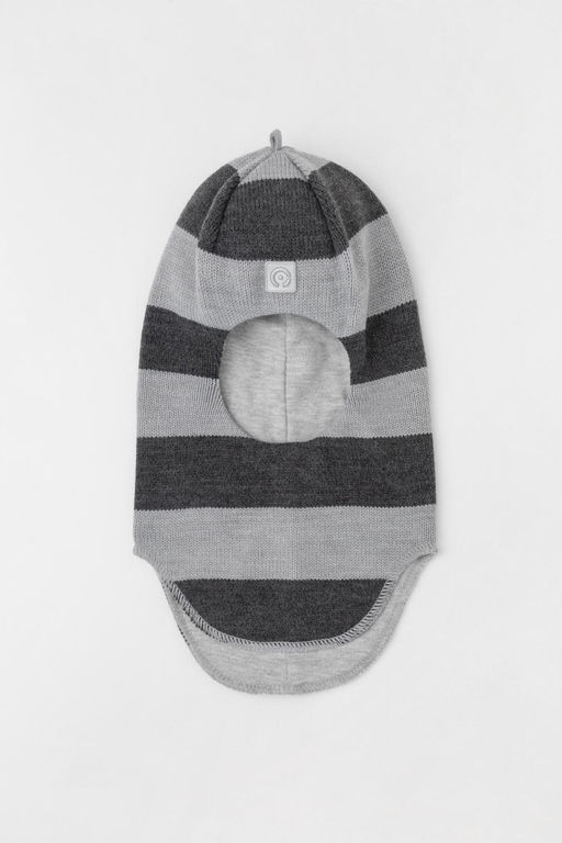 Crockid _ КВ 20384/тем.серый меланж,св.серый меланж шапка-шлем дет