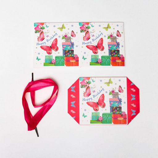 Цена за 12 шт. Коробка Самосборная Бабочки 10х10х10 см - Simaland фото 5