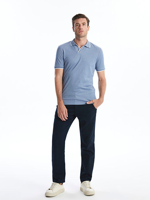 Polo Yaka K?sa Kollu Pike Erkek Ti??rt