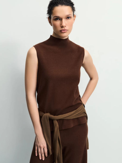 Трикотажный топ из вискозы / Zarina  фото 7