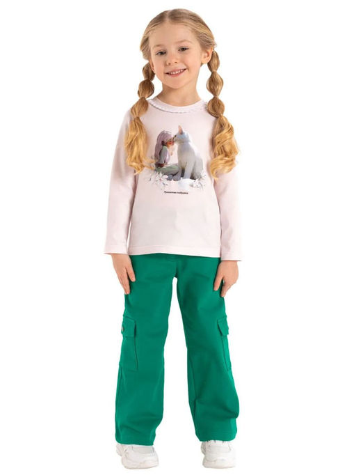 Лонгслив дев. О66625 - Карамелли фото 5