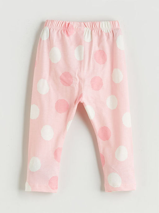 Beli Lastikli Bask?l? K?z Bebek Pijama Alt