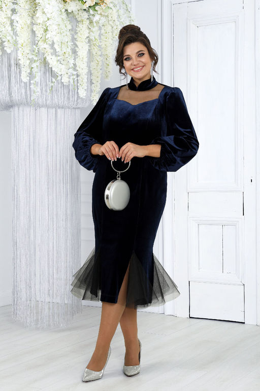 Платье Ninele 7431-Р темно-синий - Mira fashion фото 589