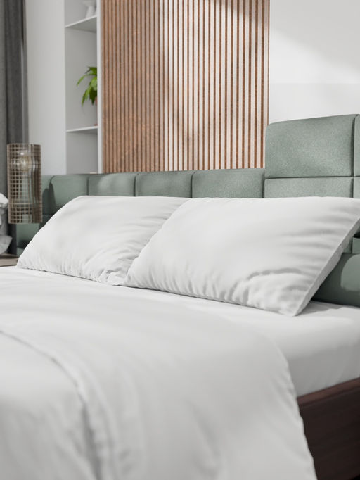 Постельное бельё 1.5-спальное «Этель», тенсель, белое