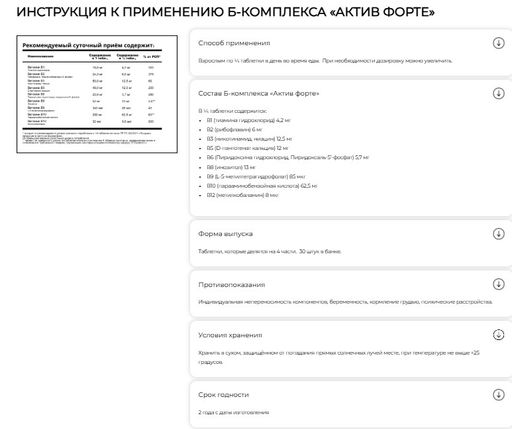 Б-комплекс Актив Форте