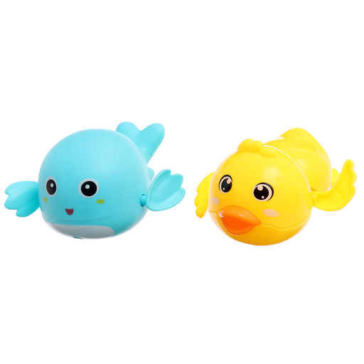 Игрушки для купания в ванне Крошка Я «Заводные игрушки: Утёнок и кит», набор 2 шт., МИКС