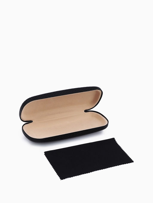 Футляр для очков на хлопушке, с паттерном, размер 16×6×4 см, чёрный