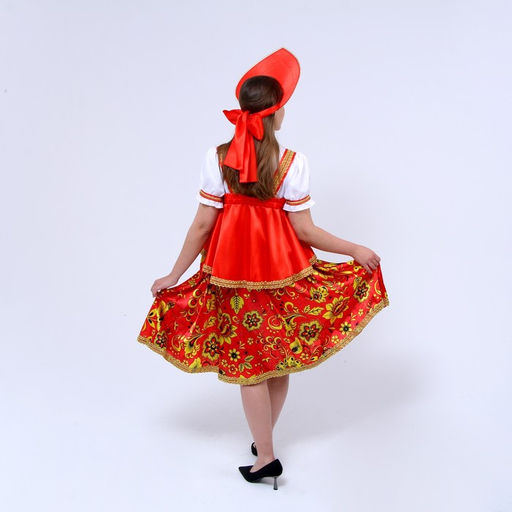 Русский народный костюм женский Хохлома, р. 48-50, рост 170 см - Страна карнавалия фото 2