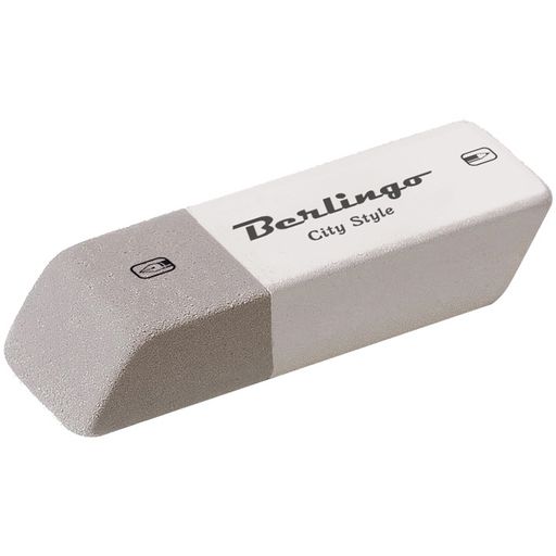 Цена за 2 шт. Ластик Berlingo "City Style" (BLc_00019) каучук 52*14*8мм, комбинированный