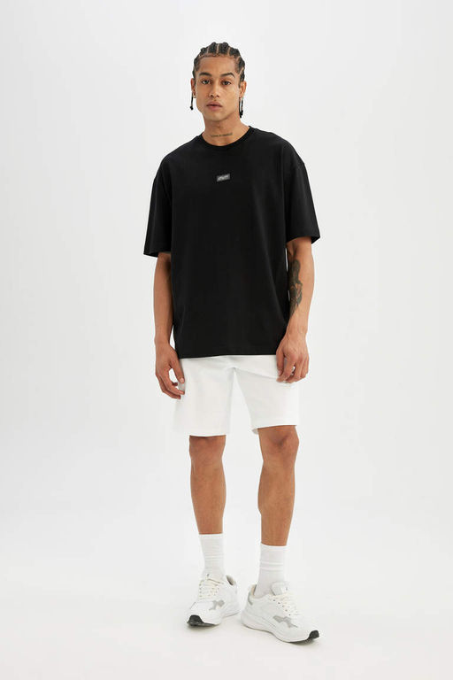 DeFactoFit Футболка Oversize с круглым вырезом и короткими рукавами фото 2