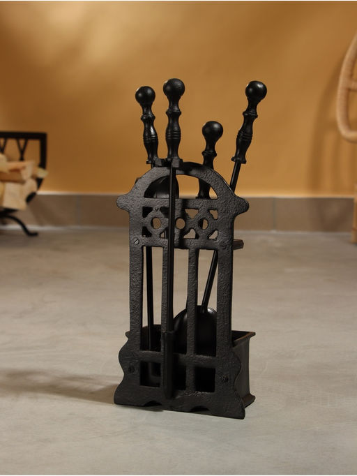 Каминный набор Пылание сталь, 4 предмета, 18х8х40 см - Simaland фото 4