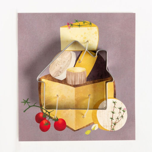 Набор кухонный Cheese подставка, полотенце, формочка - Этель фото 6