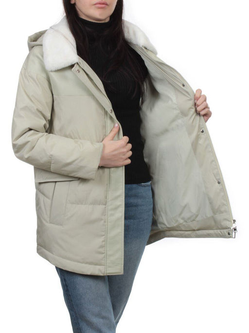 M24-212 LT. OLIVE Куртка демисезонная женская (100 гр. холлофайбер) - Fashion фото 7