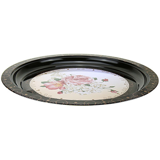 Поднос эмалированный д40х2,5см, с деколью, микс (Китай) - Домашняя мода фото 2