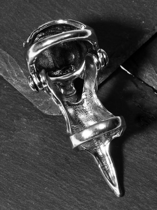 Кольцо Коготь тигр, цвет чернёное серебро, 20 размер