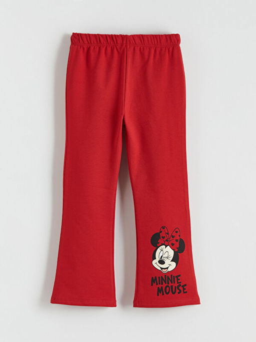 Minnie Mouse Bask?l? K?z ?ocuk Pantolon
