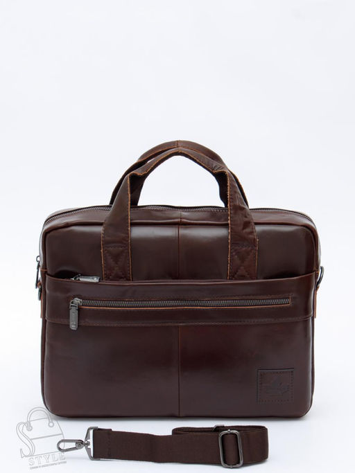 Портфель мужской кожаный 11011Z brown Zinimsk
