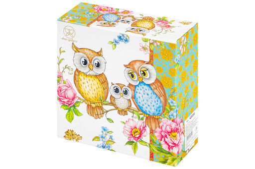 Салатник 20*20*7,5 см 1,7 л Совушки NEW BONE CHINA - Elan gallery фото 10