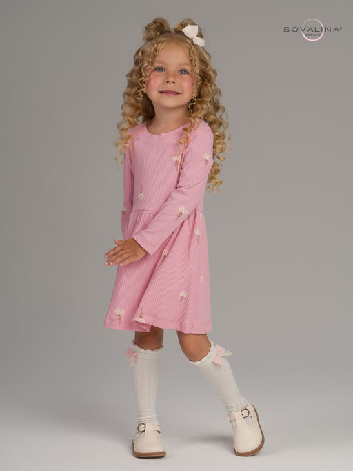 Платье Элла астра на пудре