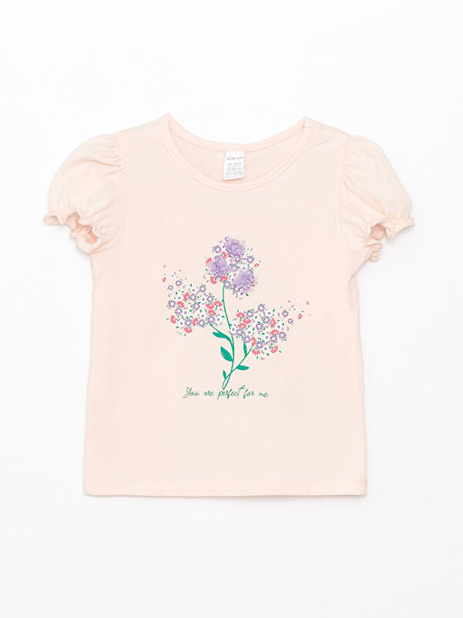 Bisiklet Yaka K?sa Kollu K?z Bebek Ti??rt 2li - Waikiki фото 3