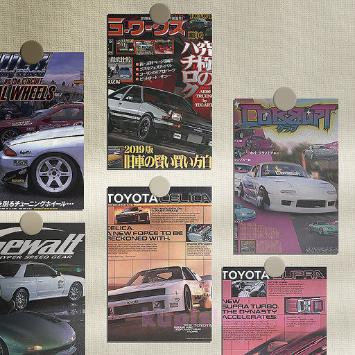 Набор карточек Retro cars