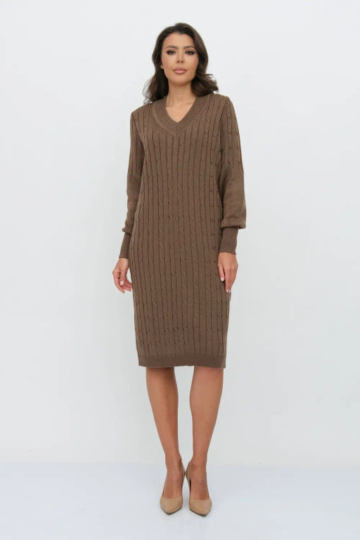 ЗЛАТА Платье М 2991/кофе