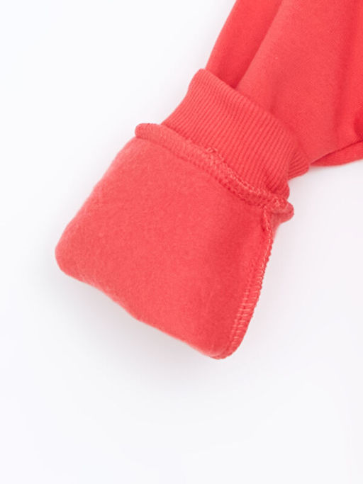 Bisiklet Yaka Bask?l? K?z ?ocuk Sweatshirt