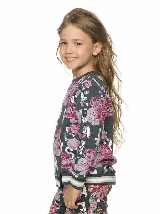 PELICAN, толстовка для девочек, Серый  фото 3