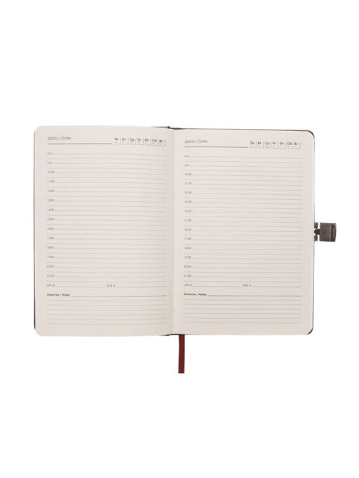 Ежедневник недатированный А5, 80 листов, обложка ПВХ, с хлястиком, чёрный