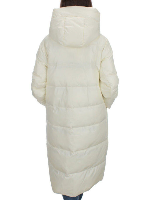 H-2210 WHITE Пальто зимнее женское (200 гр .холлофайбер) - Fashion фото 5