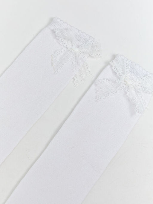 Fiyonk Detayl? K?z ?ocuk Diz Alt? ?orap 2li