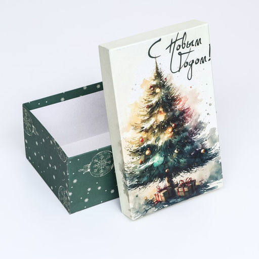 Коробка прямоугольная Елка новогодняя ,27 17 11 см - Simaland фото 4