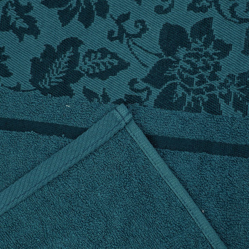 Полотенце махровое "Сильвия" 35х60см, гладкокрашенное, 375г/м2, темно-бирюзовый (Россия)