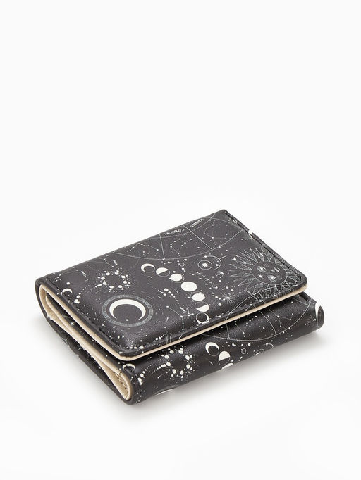 Кошелёк женский на кнопке, 10.5?2.5?8.5 см, с цветочным принтом, разноцветный