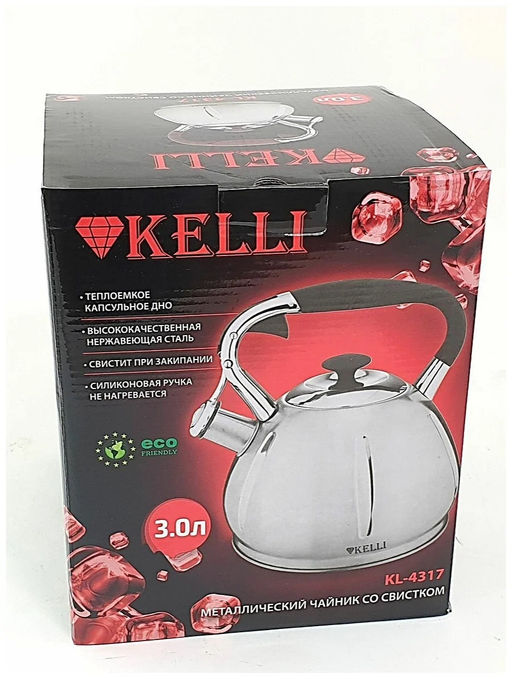 Чайник металл 3 л "Kelli", арт. 4317-KL
