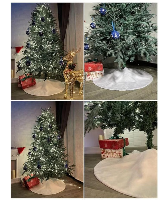 Коврик пушистый под елку 70см - Aopen фото 3