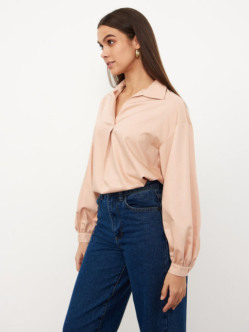 Новинка!  Рубашка "Симона" персиковый