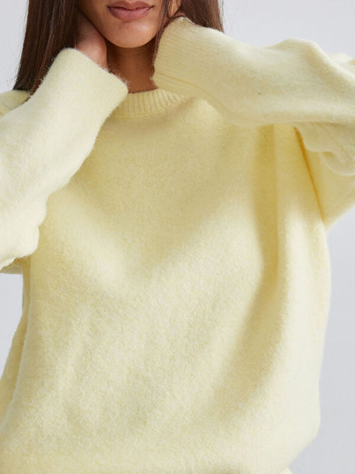 Bisiklet Yaka Kad?n Triko Kazak