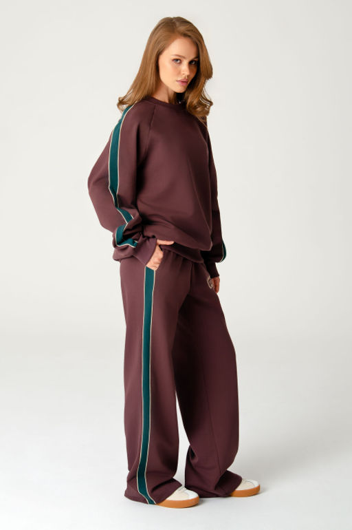 Арт. 2-543 Костюм женский с брюками 44-50 (4 шт) Цвет:коричневый