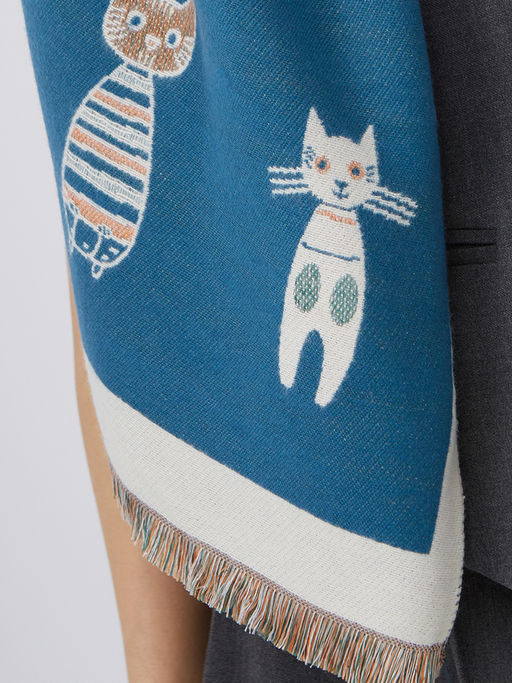 в составе ШЕРСТЬ и КАШЕМИР Большой, мягкий, теплый однотонный двусторонний палантин. - Tantino фото 8