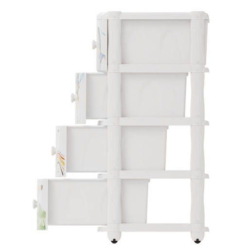 Комод "Мишутки" 4-х секционный М8668