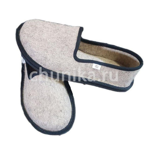 Тапочки с задником с аппликацией