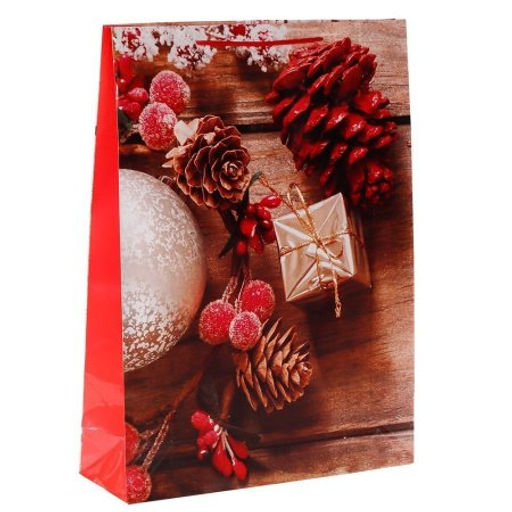 Цена за 12 шт. Пакет подарочный 55x40x13см / 449XL /уп 12/240/Новый год микс - Галеонтрейд фото 4