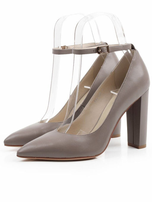 06-A34A-532HK GREY/BEIGE Туфли женские (натуральная кожа)