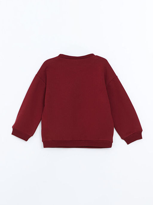 Bisiklet Yaka Kal?n ?i?ekli K?z Bebek Sweatshirt - Waikiki фото 2